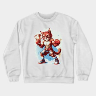 Cat Boxer Crewneck Sweatshirt